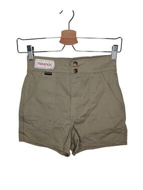 Vintage Maverick By Blue Bell Khaki High-Waisted Shorts Dead Stock 5/6